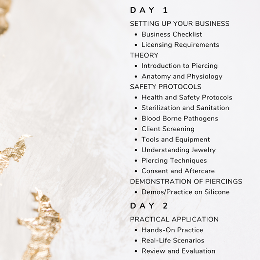 2 Day Basic Piercing Training May 22-23