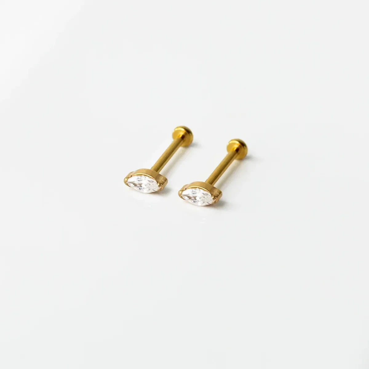 Marquise Flat Back Earrings