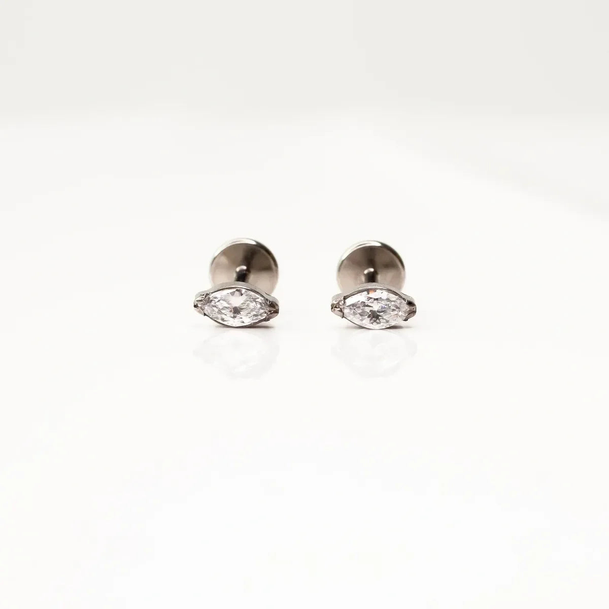Marquise Flat Back Earrings